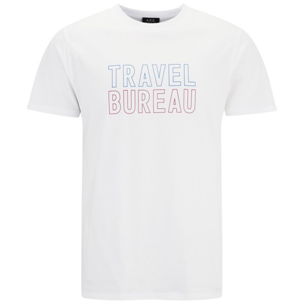 APC Travel Bureau t shirt in white